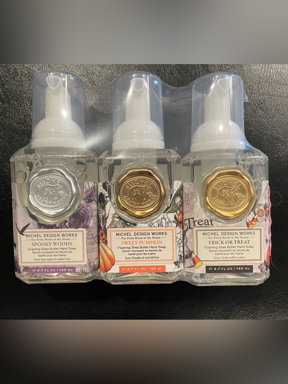 New Michel Design Works Halloween Hand Soap Set of 3